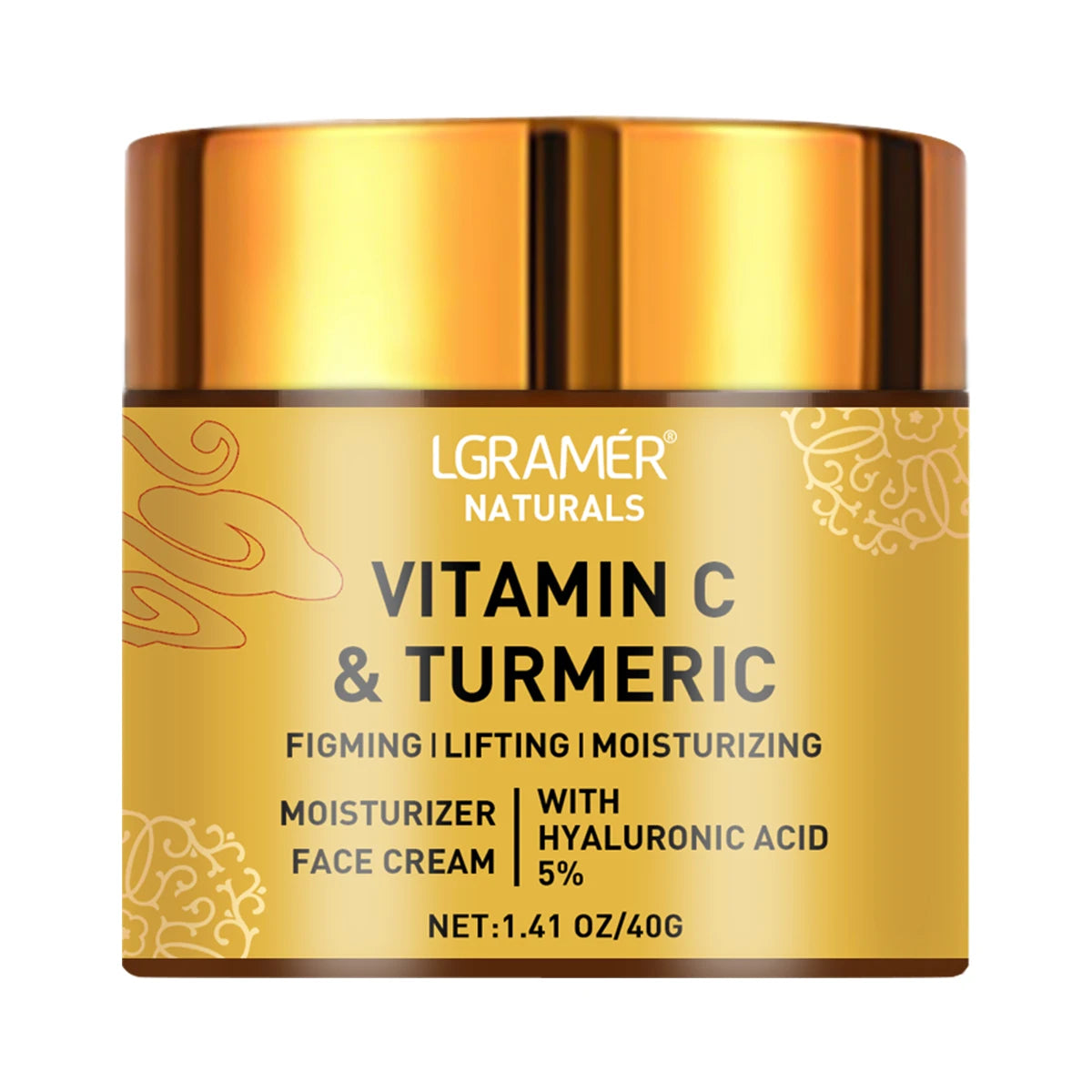 REAROYA Ciberžolės ir vitamino C veido kremas | Drėkinantis, stangrinantis, šviesinantis