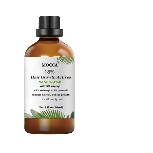 MOCCA plaukų tankinimo serumas 18% | Su Procapil, Capixyl, Redensyl, Anagain & Baicapil | 30 ml