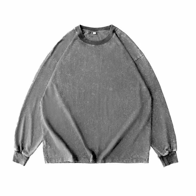 Custom Long-sleeved T-shirt Street Fashion Shirt Design Logo Personality Tee Printing Embroidery Brand Pattern Diy 100% Cotton