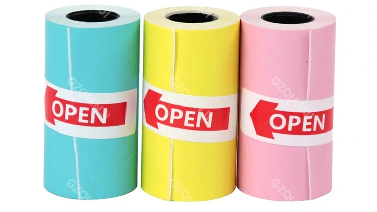 57mmx30mm Mini spausdintuvo terminalai lipdukai