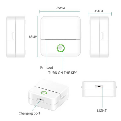 X6 mini belaidis spausdintuvas be rašalo